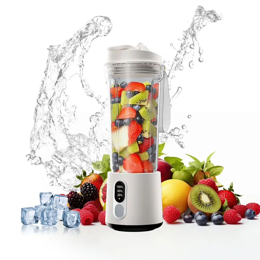 CREAROMA 300W Portable Juicer – USB Rechargeable with 4000mAh Battery, Multi-Use Fruit Blender & Smoothie Cup for Outdoor, Gym, Travel - Image 5