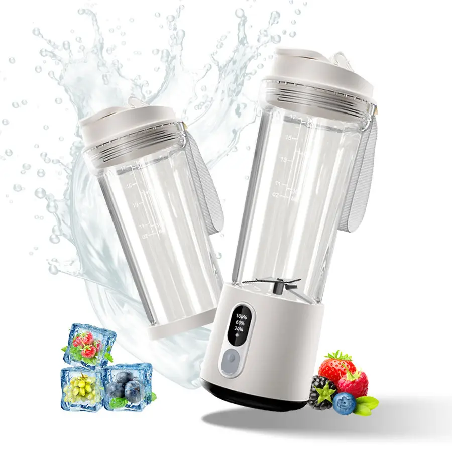 CREAROMA 300W Portable Juicer – USB Rechargeable with 4000mAh Battery, Multi-Use Fruit Blender & Smoothie Cup for Outdoor, Gym, Travel - Image 6