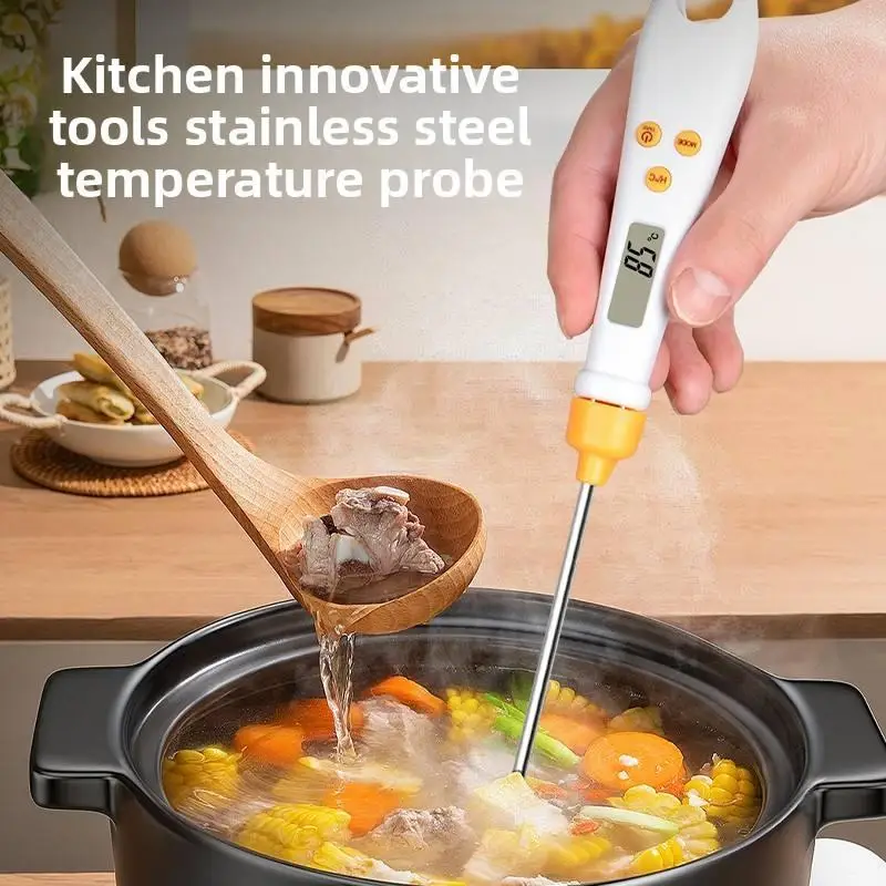 Smart 2-in-1 Digital Kitchen Scale Spoon – Accurate Food Weighing Scoop with Temperature Probe for Baking & Cooking - Image 3