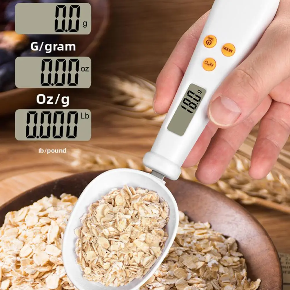 Smart 2-in-1 Digital Kitchen Scale Spoon – Accurate Food Weighing Scoop with Temperature Probe for Baking & Cooking - Image 5