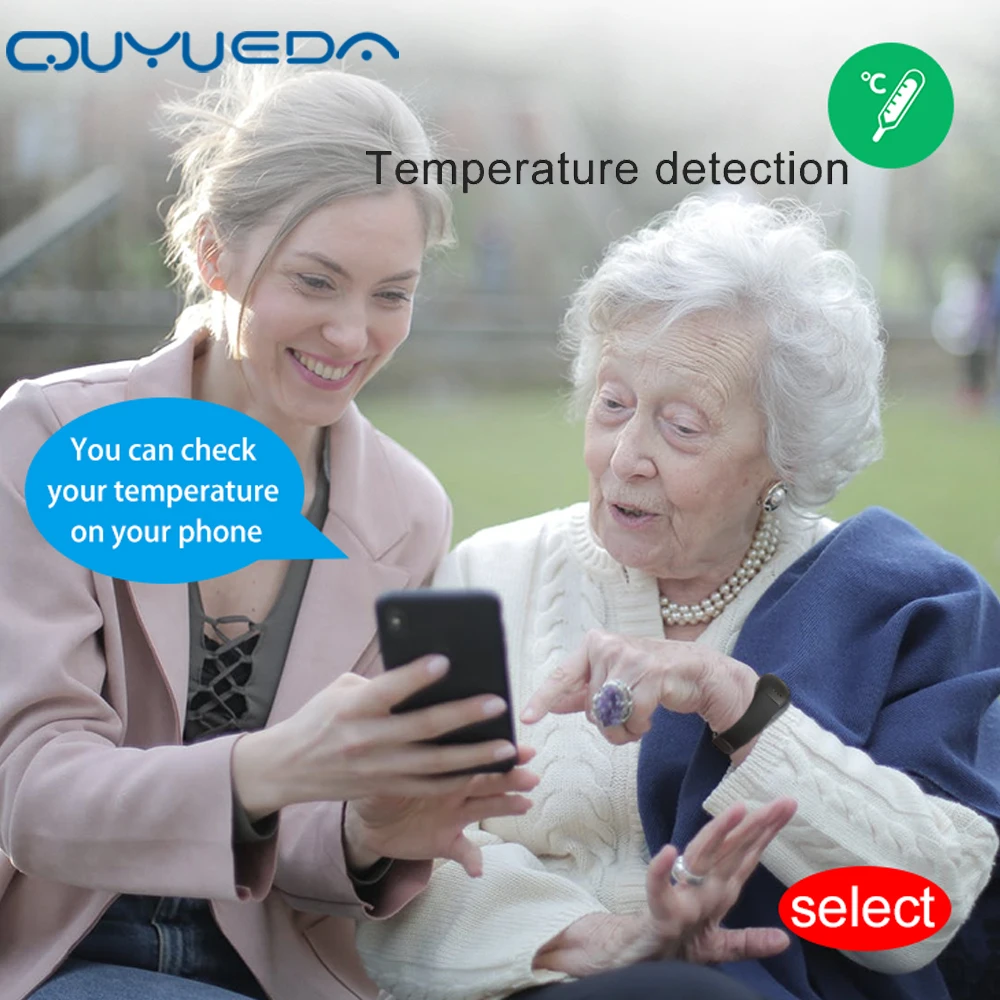 Elderly GPS Watch – 4G Tracking Bracelet with SOS, Fall Alert, Health Temperature Monitor & IP67 Waterproof for Senior Safety - Image 3