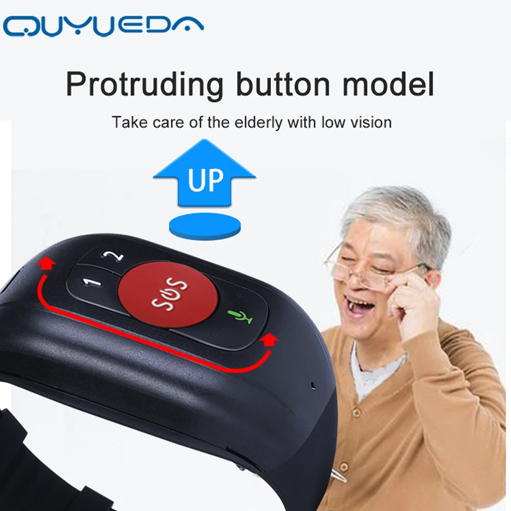 Elderly GPS Watch – 4G Tracking Bracelet with SOS, Fall Alert, Health Temperature Monitor & IP67 Waterproof for Senior Safety - Image 4