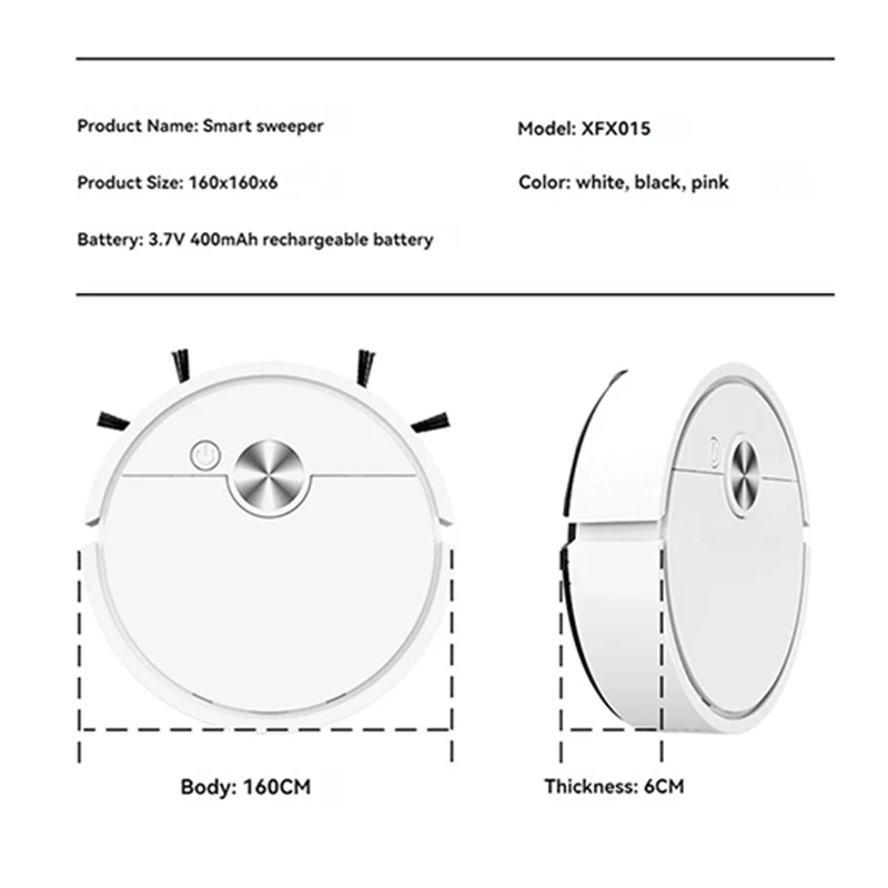 Smart Mini Robot Vacuum – 3-in-1 Mopping, Suction & Sweeping Automatic Cleaner for Hard Floors - Image 6