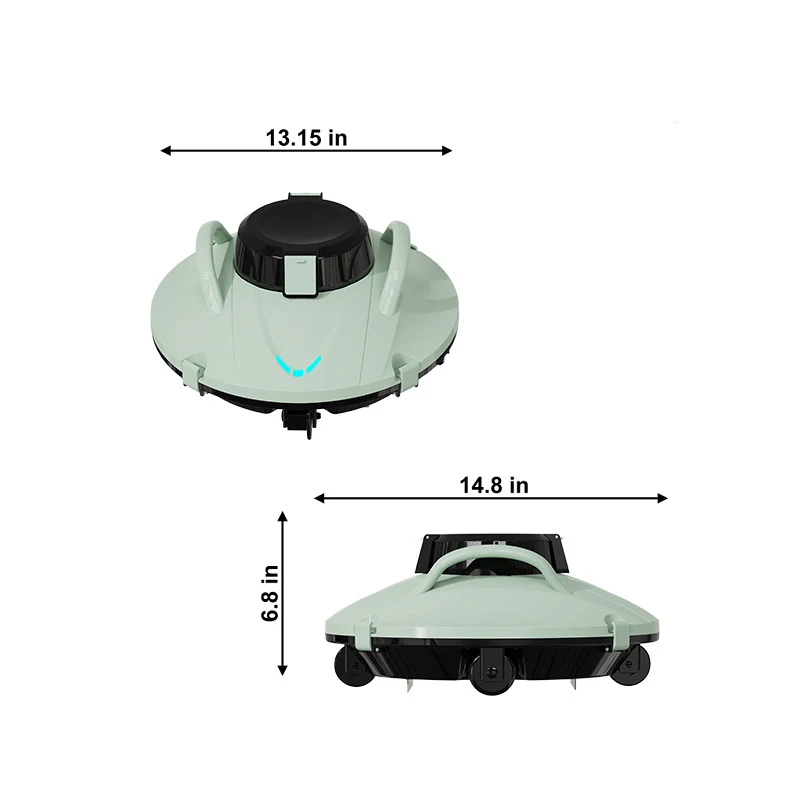 UFO002 Cordless Robotic Pool Cleaner – 5000mAh Battery, 110+ Min Runtime, Smart Wall Climbing, IPX8 Waterproof for Above/In-Ground Pools - Image 6
