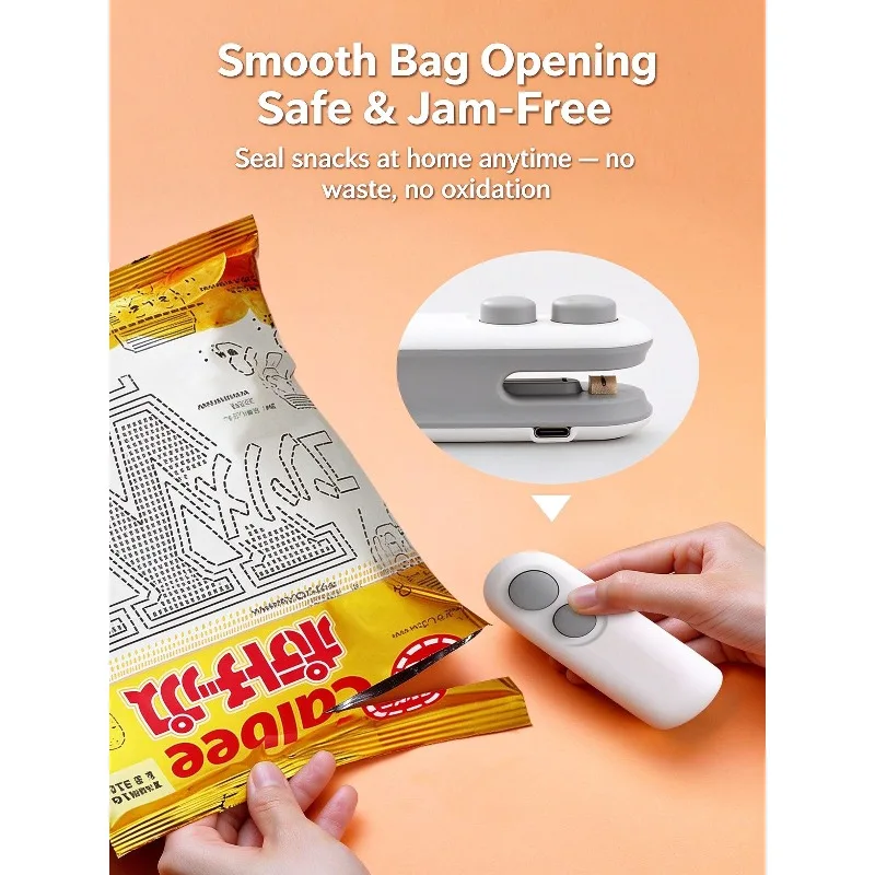 Rechargeable Bag Sealing Machine – Portable Handheld Heat Sealer for Snack Food Storage & Preservation - Image 6