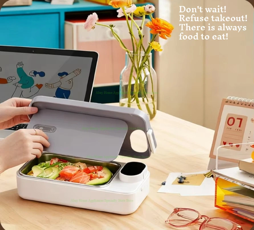 Rechargeable Heating Lunch Box – Water-Free Food Warmer with Digital Timer, Multi-Temp Control & Leakproof Design for Office, Travel & Outdoor - Image 4