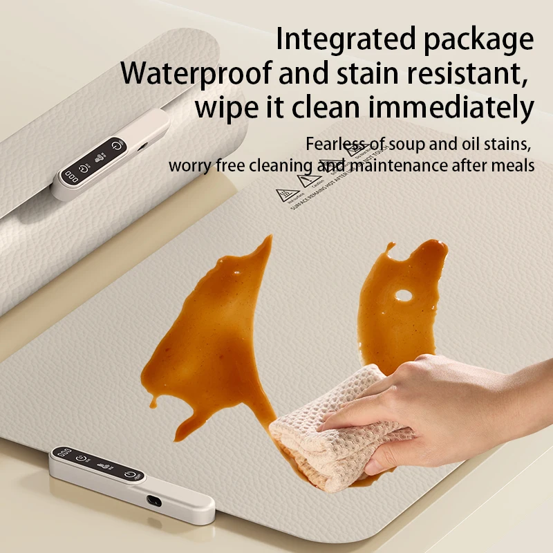 TINSOL Food Warmer Pad – Foldable Silicone Heating Pad with 8-Level Temperature Control for Meal Cart & Portable Insulation - Image 6